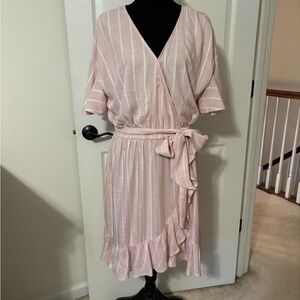 LC Lauren Conrad Pink Striped Dress